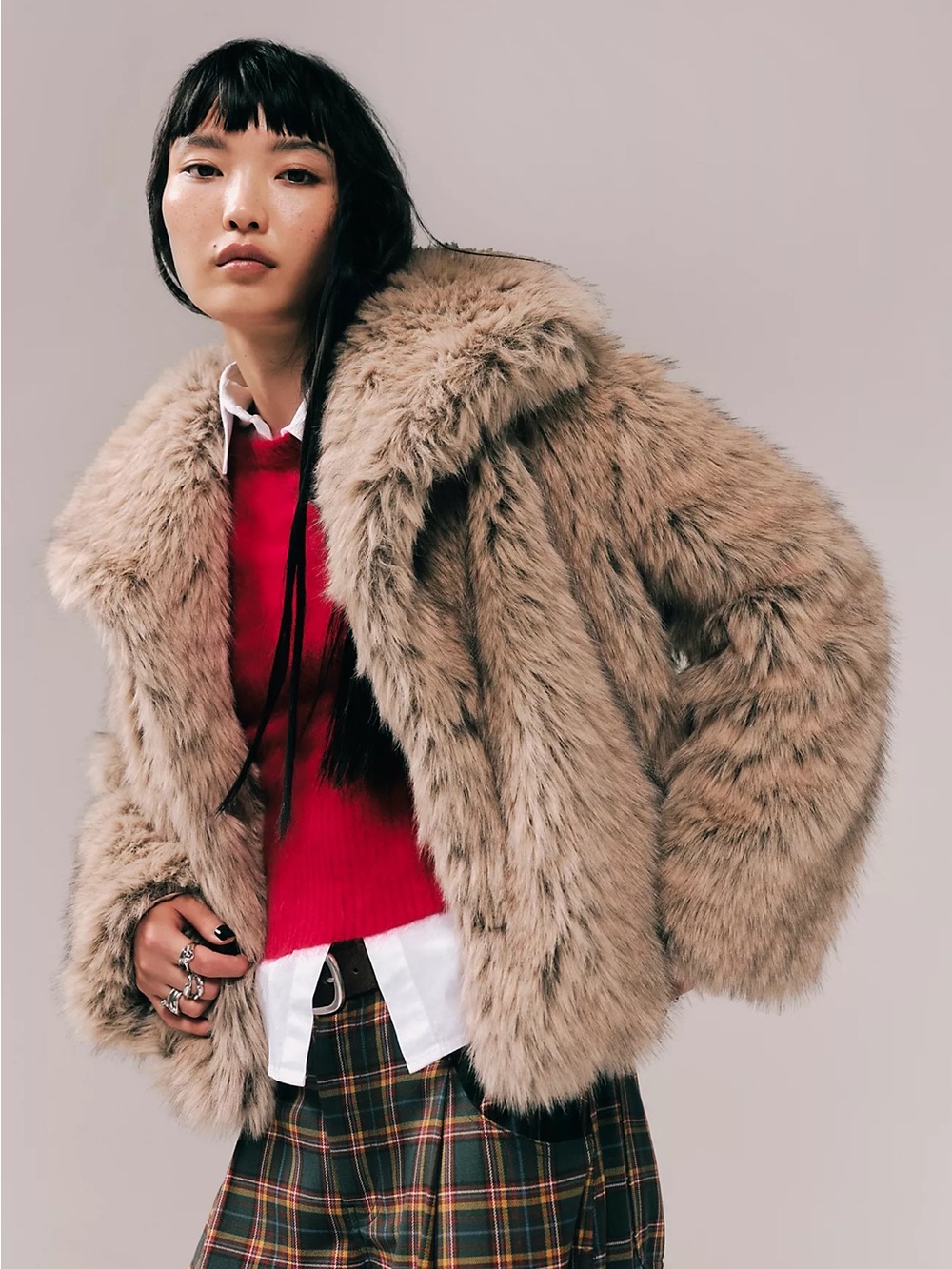 Free People Rina Faux Fur Jacket